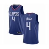Youth Los Angeles Clippers #4 JaMychal Green Swingman Blue Basketball Jersey - Icon Edition