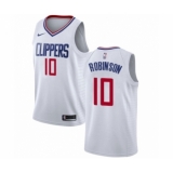 Men's Nike Los Angeles Clippers #10 Jerome Robinson Swingman White NBA Jersey - Association Edition