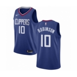 Women's Nike Los Angeles Clippers #10 Jerome Robinson Swingman Blue NBA Jersey - Icon Edition