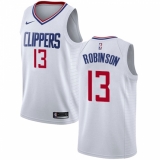 Men's Nike Los Angeles Clippers #13 Jerome Robinson Swingman White NBA Jersey - Association Edition