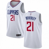 Men's Nike Los Angeles Clippers #21 Patrick Beverley Authentic White NBA Jersey - Association Edition