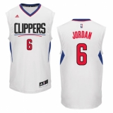 Men's Adidas Los Angeles Clippers #6 DeAndre Jordan Swingman White Home NBA Jersey
