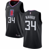 Women's Nike Los Angeles Clippers #34 Tobias Harris Authentic Black Alternate NBA Jersey Statement Edition