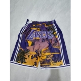 Men's Los Angeles Lakers Purple Rabbit Year Pocket Shorts