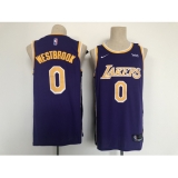 Men's Los Angeles Lakers #0 Russell Westbrook Fanatics Branded Purple 2020-21 Fast Break Player Jersey