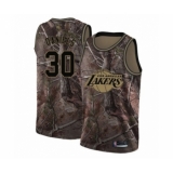 Youth Los Angeles Lakers #30 Troy Daniels Swingman Camo Realtree Collection Basketball Jersey