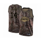 Youth Los Angeles Lakers #14 Danny Green Swingman Camo Realtree Collection Basketball Jersey