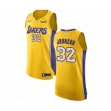 Men's Los Angeles Lakers #33 Kareem Abdul-Jabbar Authentic White Basketball Jersey - Association Edition
