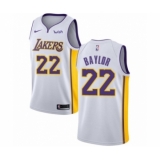 Women's Los Angeles Lakers #22 Elgin Baylor Authentic White Basketball Jersey - Association Edition