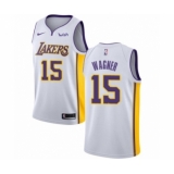 Women's Los Angeles Lakers #15 Moritz Wagner Authentic White Basketball Jersey - Association Edition