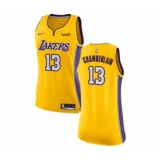 Women's Los Angeles Lakers #13 Wilt Chamberlain Authentic Gold Home Basketball Jersey - Icon Edition