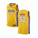 Youth Los Angeles Lakers #52 Jamaal Wilkes Swingman Gold Home Basketball Jersey - Icon Edition