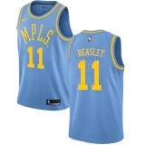 Youth Nike Los Angeles Lakers #11 Michael Beasley Swingman Blue Hardwood Classics NBA Jersey