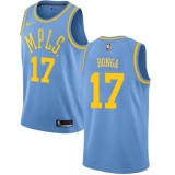 Youth Nike Los Angeles Lakers #17 Isaac Bonga Swingman Blue Hardwood Classics NBA Jersey