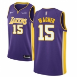 Youth Nike Los Angeles Lakers #15 Moritz Wagner Swingman Purple NBA Jersey - Statement Edition
