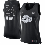 Women's Nike Los Angeles Lakers #24 Kobe Bryant Swingman Black 2018 All-Star Game NBA Jersey