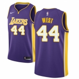 Men's Nike Los Angeles Lakers #44 Jerry West Swingman Purple NBA Jersey - Statement Edition