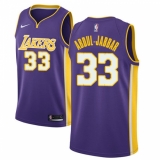 Men's Nike Los Angeles Lakers #33 Kareem Abdul-Jabbar Swingman Purple NBA Jersey - Statement Edition