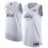 Men's Nike Los Angeles Lakers #24 Kobe Bryant Authentic White 2018 All-Star Game NBA Jersey