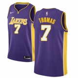 Men's Nike Los Angeles Lakers #7 Isaiah Thomas Swingman Purple NBA Jersey - Statement Edition