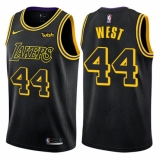 Youth Nike Los Angeles Lakers #44 Jerry West Swingman Black NBA Jersey - City Edition