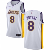 Youth Nike Los Angeles Lakers #8 Kobe Bryant Authentic White NBA Jersey - Association Edition