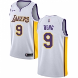 Youth Nike Los Angeles Lakers #9 Luol Deng Swingman White NBA Jersey - Association Edition