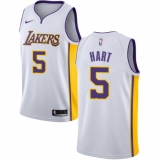Youth Nike Los Angeles Lakers #5 Josh Hart Swingman White NBA Jersey - Association Edition