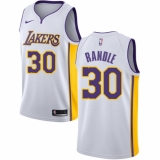 Men's Nike Los Angeles Lakers #30 Julius Randle Authentic White NBA Jersey - Association Edition