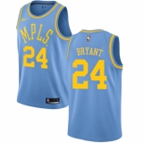 Men's Nike Los Angeles Lakers #24 Kobe Bryant Authentic Blue Hardwood Classics NBA Jersey