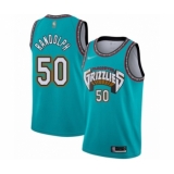 Men's Memphis Grizzlies #50 Zach Randolph Authentic Green Hardwood Classic Basketball Jersey