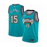 Men's Memphis Grizzlies #15 Brandon Clarke Authentic Green Hardwood Classic Basketball Jersey