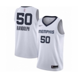 Men's Memphis Grizzlies #50 Zach Randolph Authentic White Finished Basketball Jersey - Association Edition