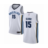 Men's Memphis Grizzlies #15 Brandon Clarke Authentic White Basketball Jersey - Association Edition