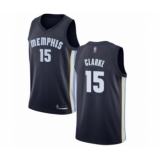 Women's Memphis Grizzlies #15 Brandon Clarke Swingman Navy Blue Basketball Jersey - Icon Edition