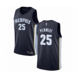 Youth Memphis Grizzlies #25 Miles Plumlee Swingman Navy Blue Basketball Jersey - Icon Edition