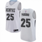 Men's Nike Memphis Grizzlies #25 Chandler Parsons Swingman White NBA Jersey - City Edition