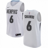 Women's Nike Memphis Grizzlies #6 Mario Chalmers Swingman White NBA Jersey - City Edition
