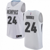 Men's Nike Memphis Grizzlies #24 Dillon Brooks Swingman White NBA Jersey - City Edition