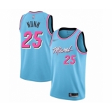 Women's Miami Heat #25 Kendrick Nunn Swingman Blue Basketball Jersey - 2019 20 City Edition
