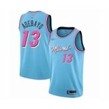 Women's Miami Heat #13 Edrice Adebayo Swingman Blue Basketball Jersey - 2019 20 City Edition