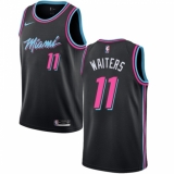 Men's Nike Miami Heat #11 Dion Waiters Swingman Black NBA Jersey - City Edition