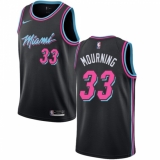 Youth Nike Miami Heat #33 Alonzo Mourning Swingman Black NBA Jersey - City Edition