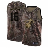 Youth Nike Miami Heat #16 James Johnson Swingman Camo Realtree Collection NBA Jersey