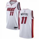 Men's Nike Miami Heat #11 Dion Waiters Authentic NBA Jersey - Association Edition