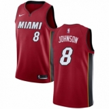 Men's Nike Miami Heat #8 Tyler Johnson Authentic Red NBA Jersey Statement Edition