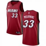 Youth Nike Miami Heat #33 Alonzo Mourning Swingman Red NBA Jersey Statement Edition