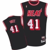 Men's Adidas Miami Heat #41 Glen Rice Authentic Black ABA Hardwood Classic NBA Jersey