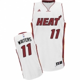 Youth Adidas Miami Heat #11 Dion Waiters Swingman White Home NBA Jersey