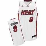 Women's Adidas Miami Heat #8 Tyler Johnson Swingman White Home NBA Jersey